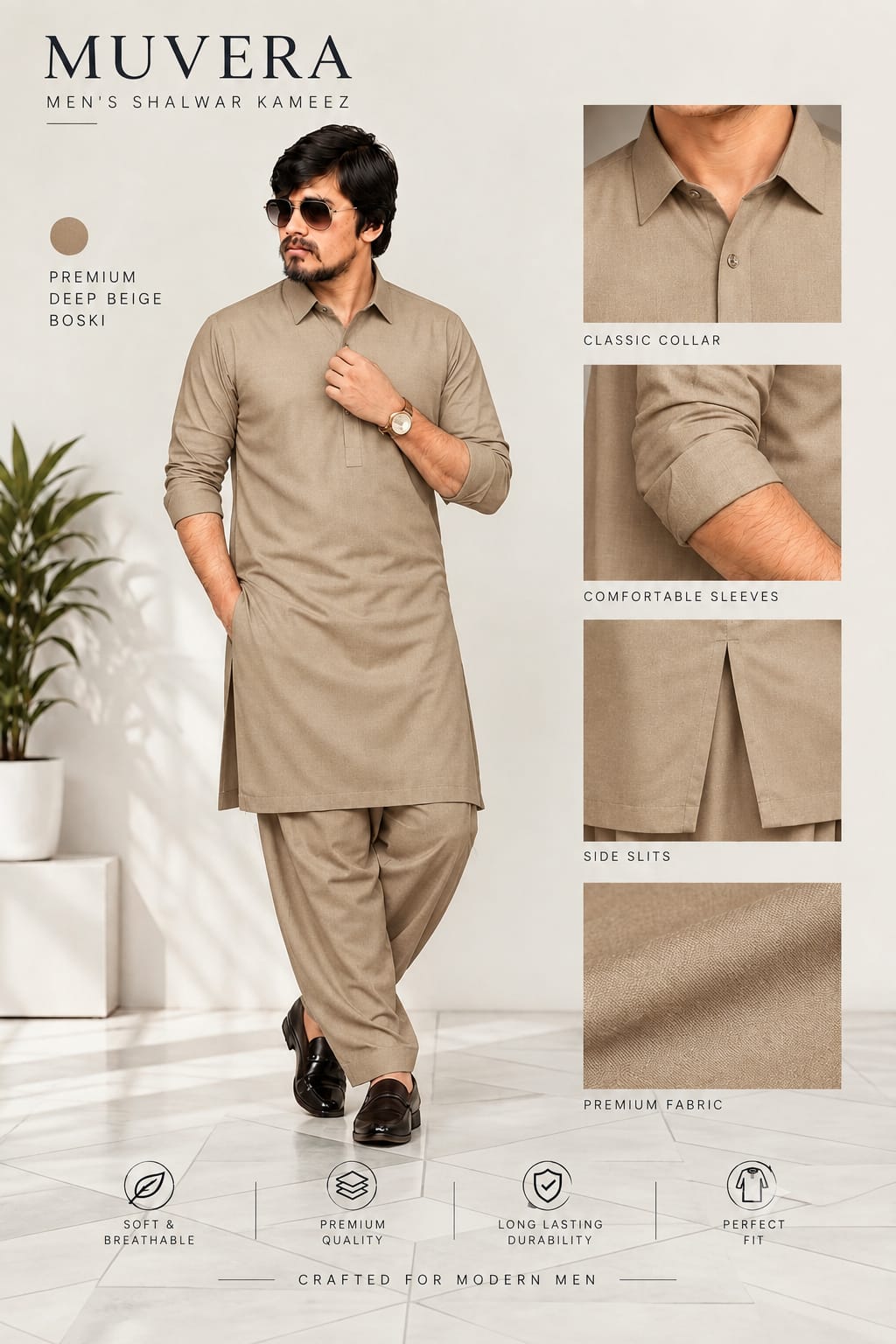 Muvera Classic Unstitched Shalwar Kameez